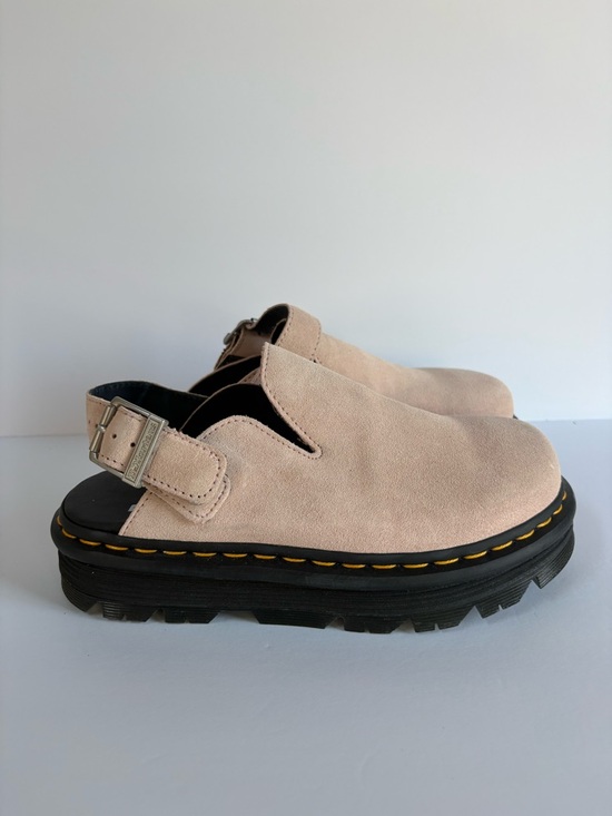 NWOT Dr. Martens Zebzag Suede Slingback Platform Mules Size 8 Women’s/ 7 Men’s - Picture 5 of 13